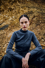 Copenhagen Muse CMKenna Pullover 211897 Col. Gray Pinstripe 7316