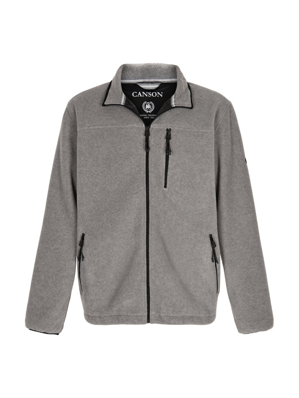 Canson fleece jakke 24532 grå