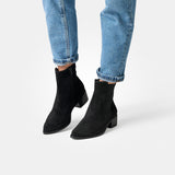 Paul Green Soft Suede Black Støvle 8271-020