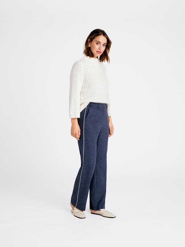 Gustav bukser Esta wide legs navy