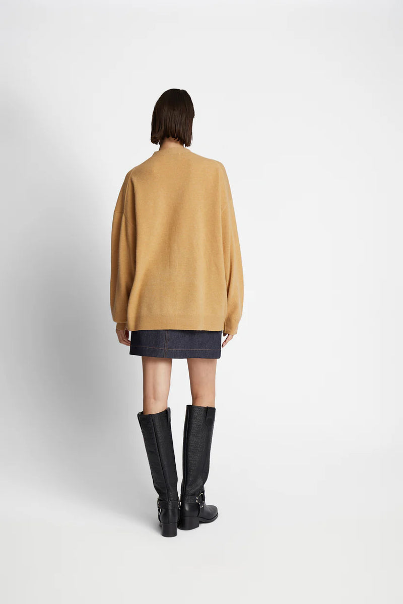 Munthe Strik Cardigan Fafali Camel