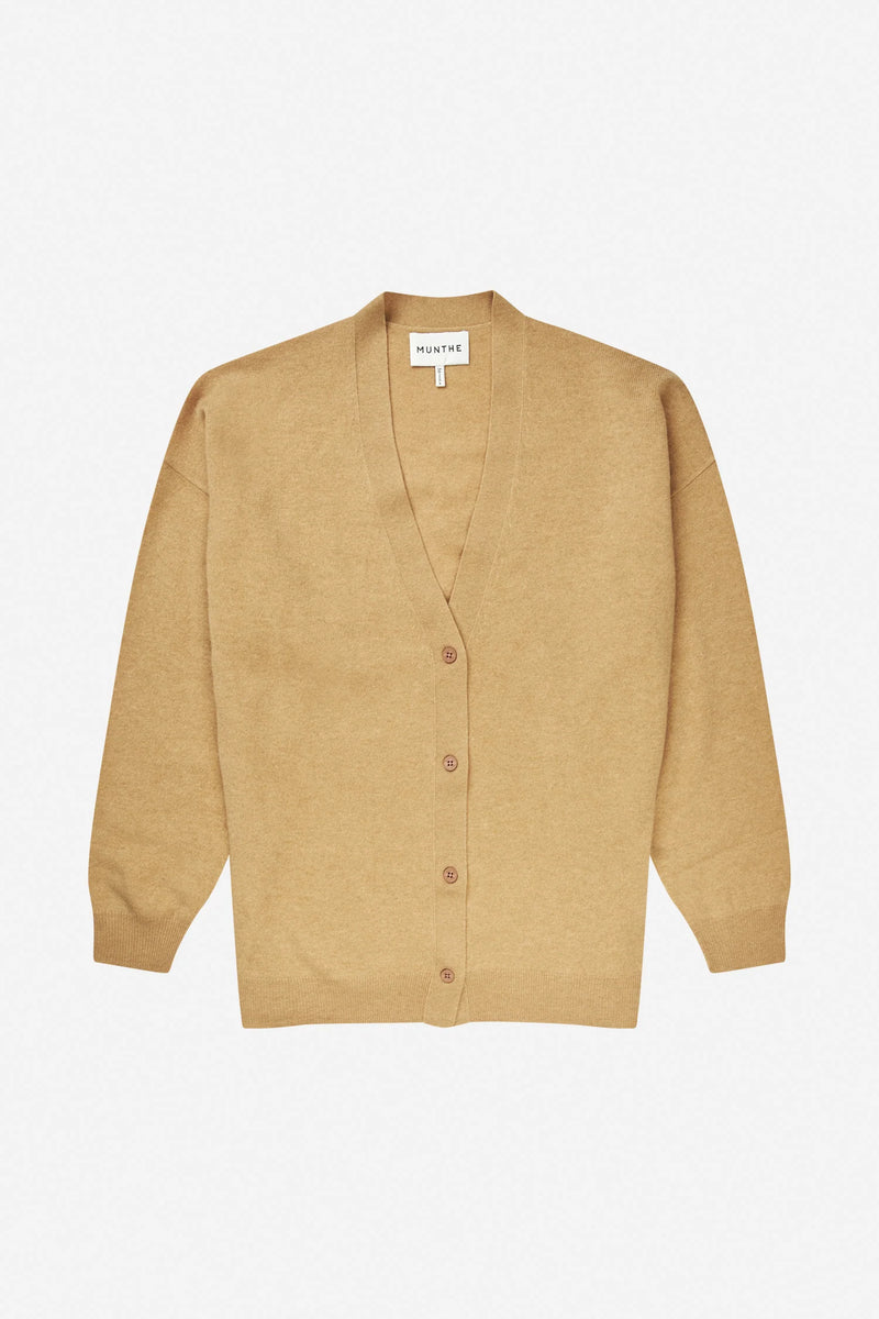 Munthe Strik Cardigan Fafali Camel