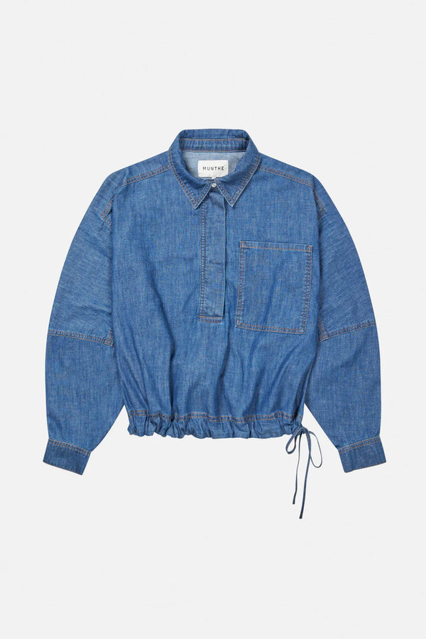 Munthe Skjorte Fihr Indigo