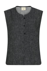 Heartmade Berisa Vest  HM1073 Col.  Slate Black