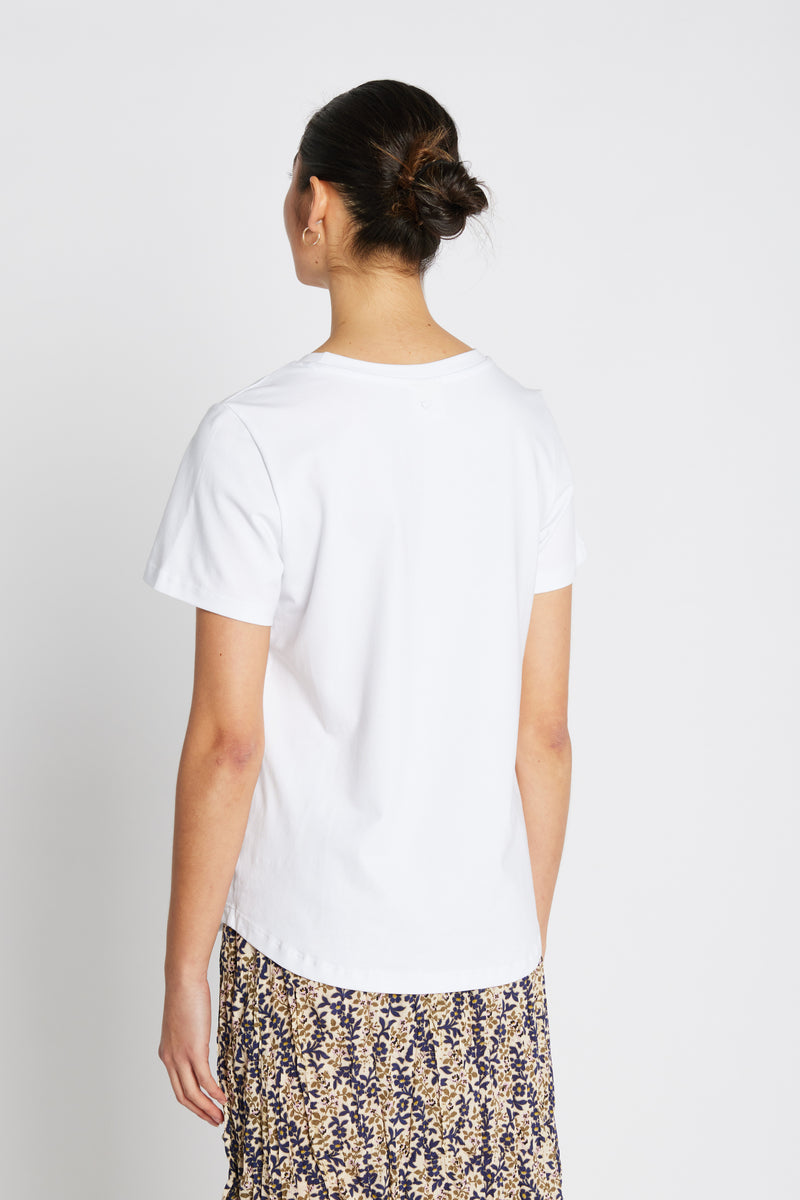 Heartmade Efia logo T-Shirt HM1166 Col. Hvid 01