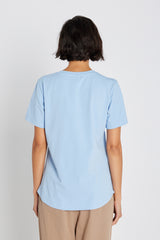 Heartmade Efia Logo T-shirt HM1166 Col. Dusty blue