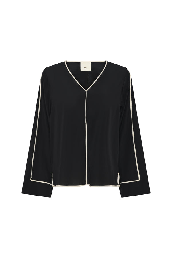 Heartmade Mabia Blouse HM1179 Col. Black