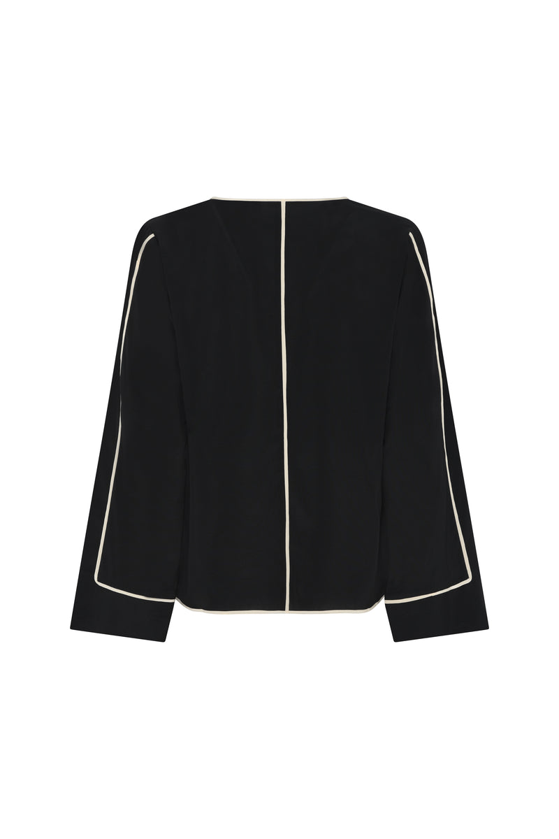 Heartmade Mabia Blouse HM1179 Col. Black