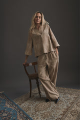 Heartmade Nitan Pants HM1472 Col. Shatter Brown