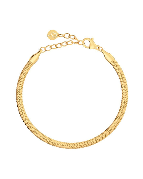 EDBLAD Herringbone Bracelet Guld