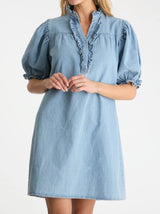 Neo Noir Kjole Alma 162916 Denim 527