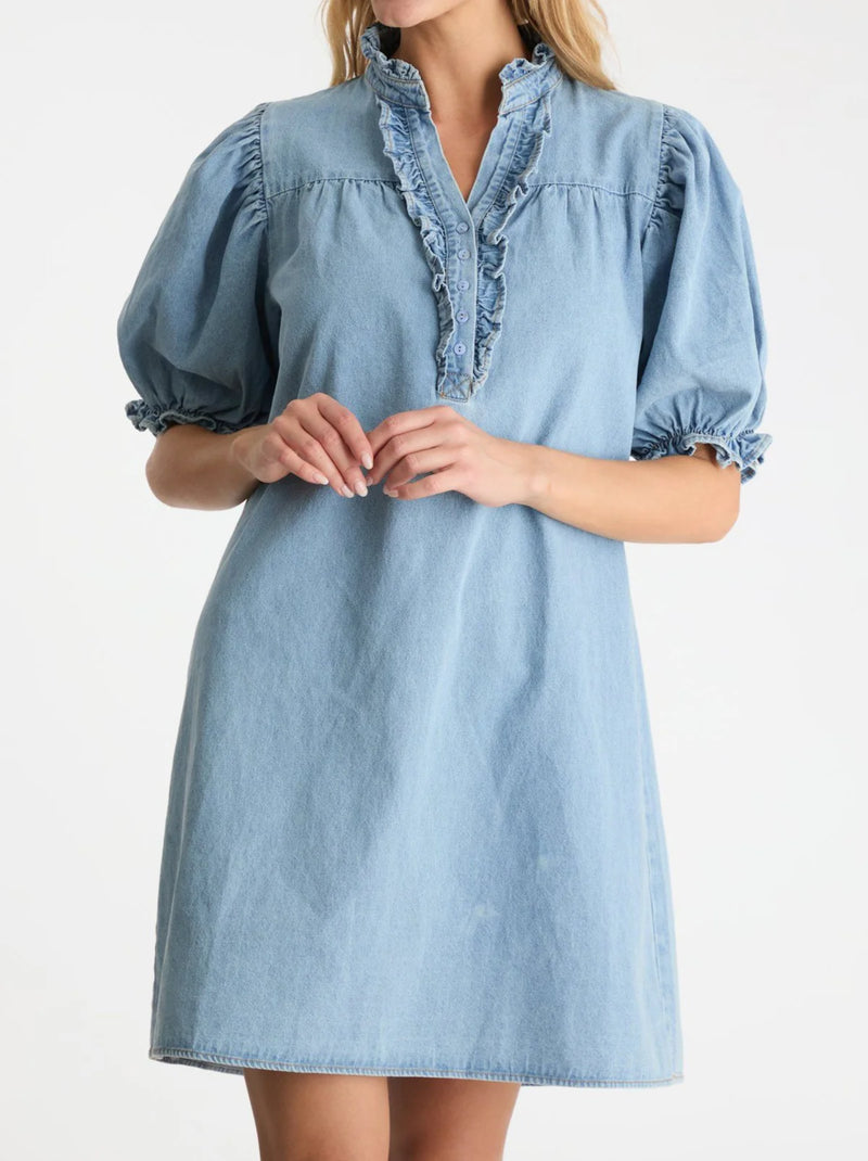 Neo Noir Kjole Alma 162916 Denim 527