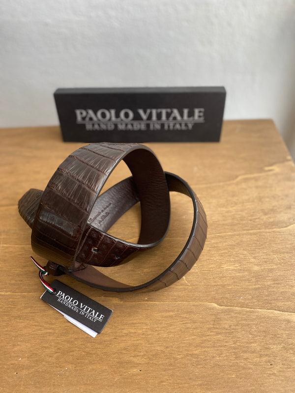 Paolo Vitale bælte Croco 1583739/1883 brun