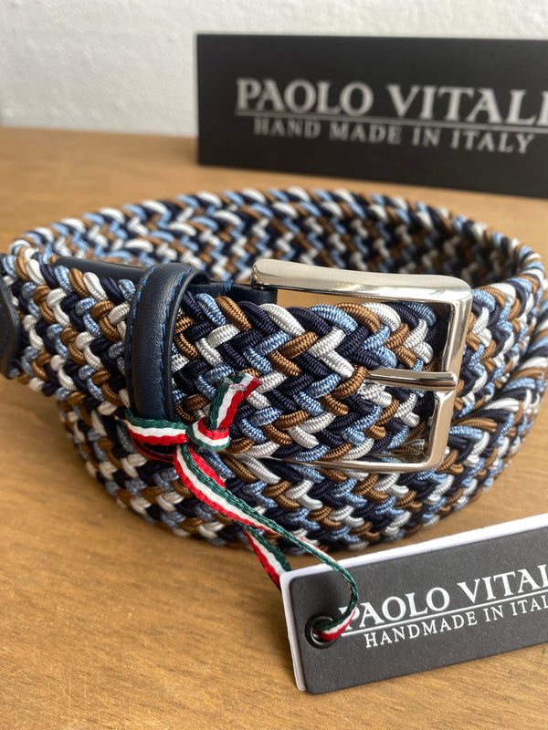 Paolo Vitale elastikbælte 1017616-1128 blå
