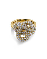 EDBLAD Infinity Knot Sparkle Ring Guld