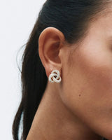 EDBLAD Infinity Knot Sparkle Studs L Guld