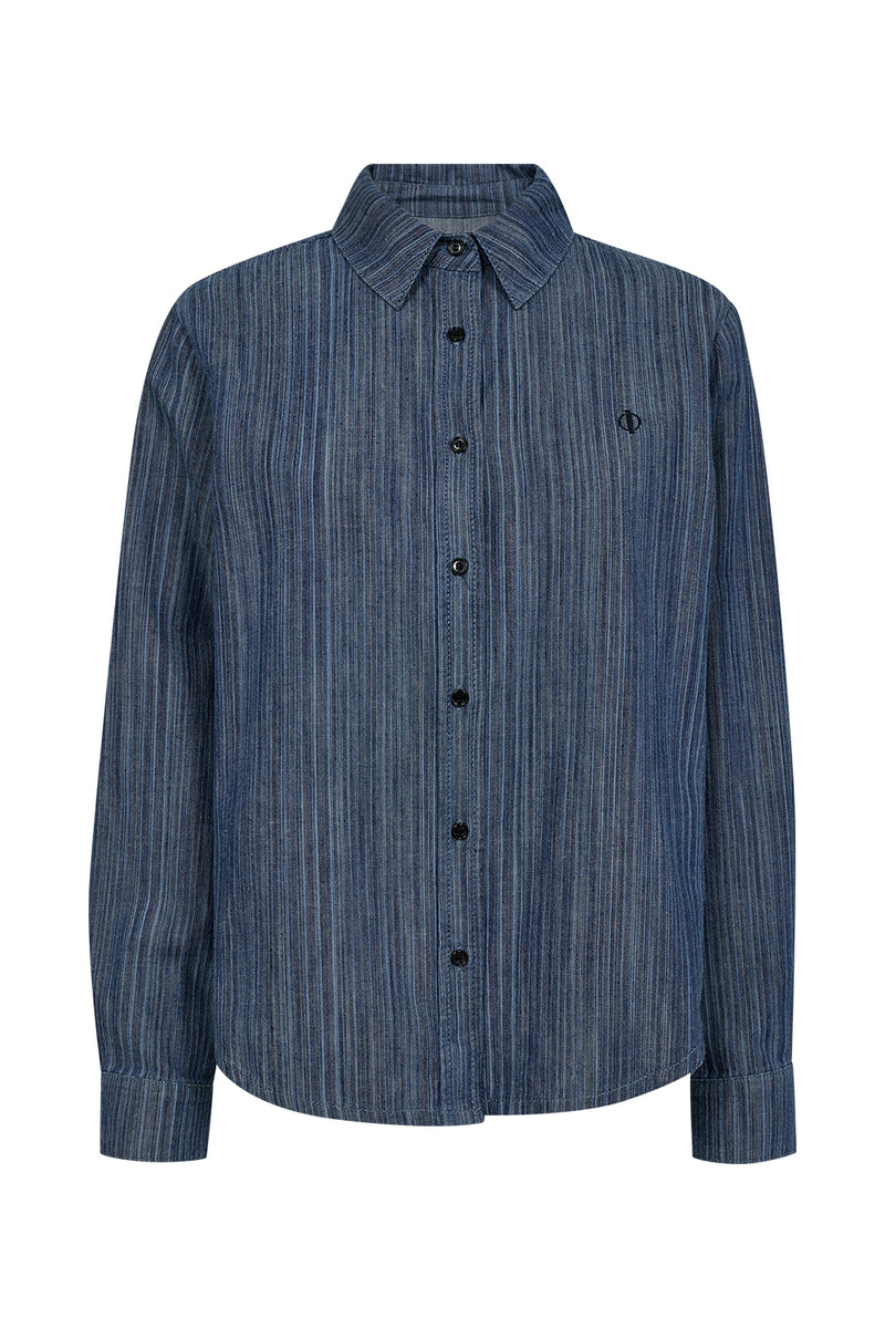 Pieszak Becca Shirt Wash Atlantic Denim Stripe J234924 Col. Denim Blue 51