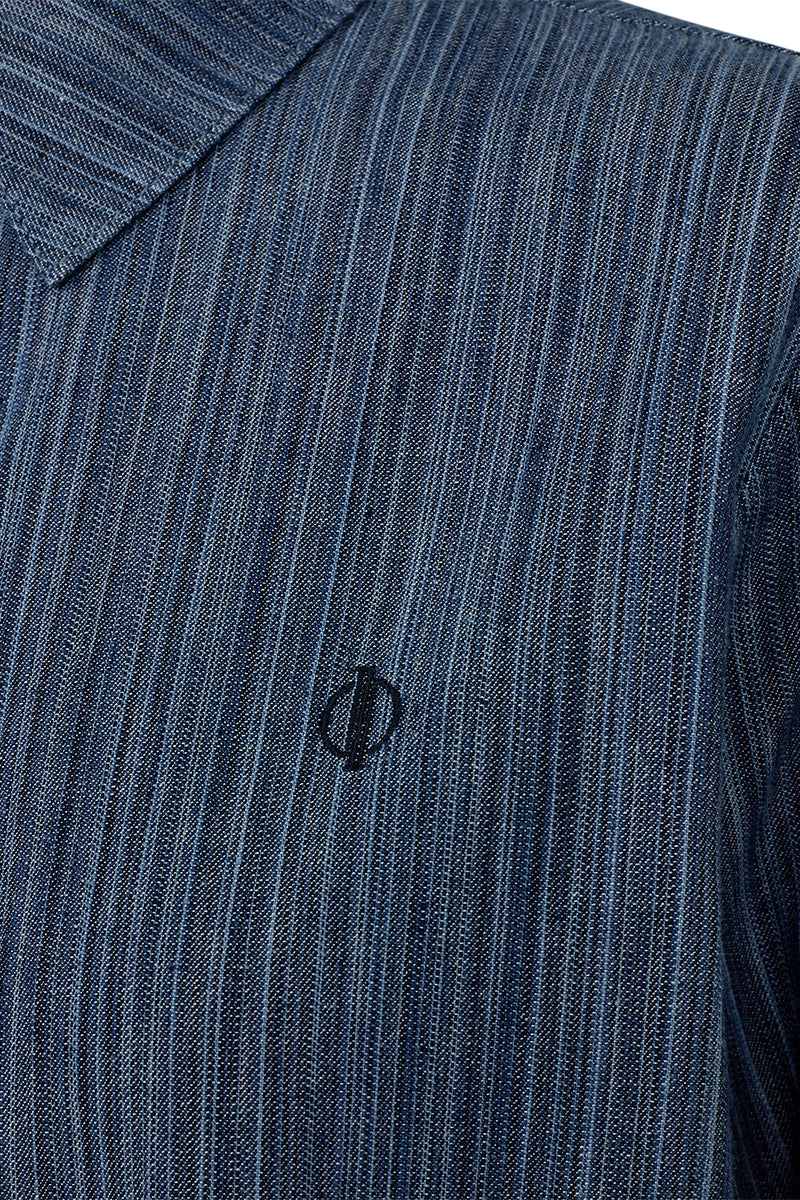 Pieszak Becca Shirt Wash Atlantic Denim Stripe J234924 Col. Denim Blue 51