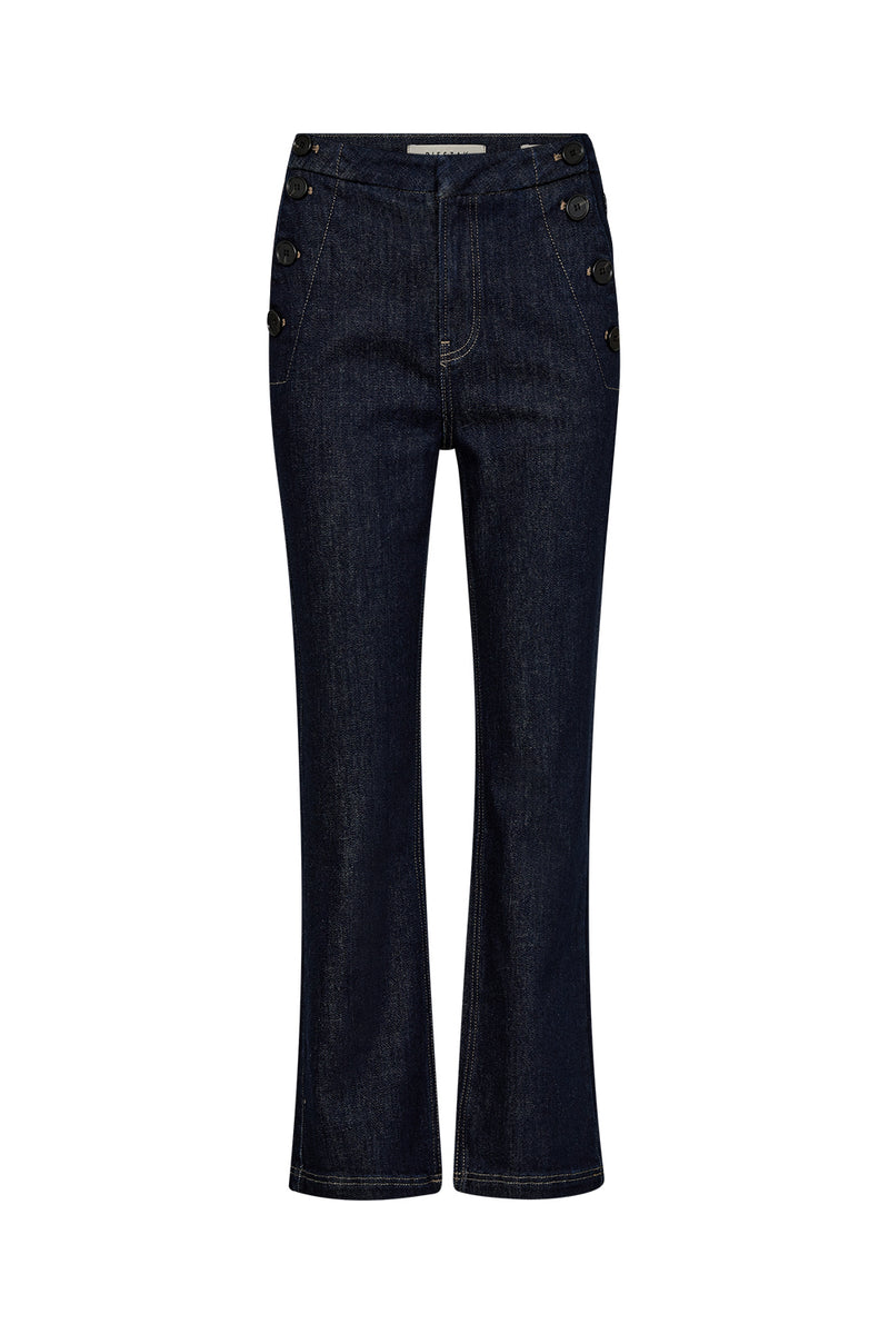 Pieszak PD-Jenora Cropped Sailor Jeans Wash Blue Dawn Rinse J235065 Col. Rinse Denim