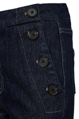 Pieszak PD-Jenora Cropped Sailor Jeans Wash Blue Dawn Rinse J235065 Col. Rinse Denim