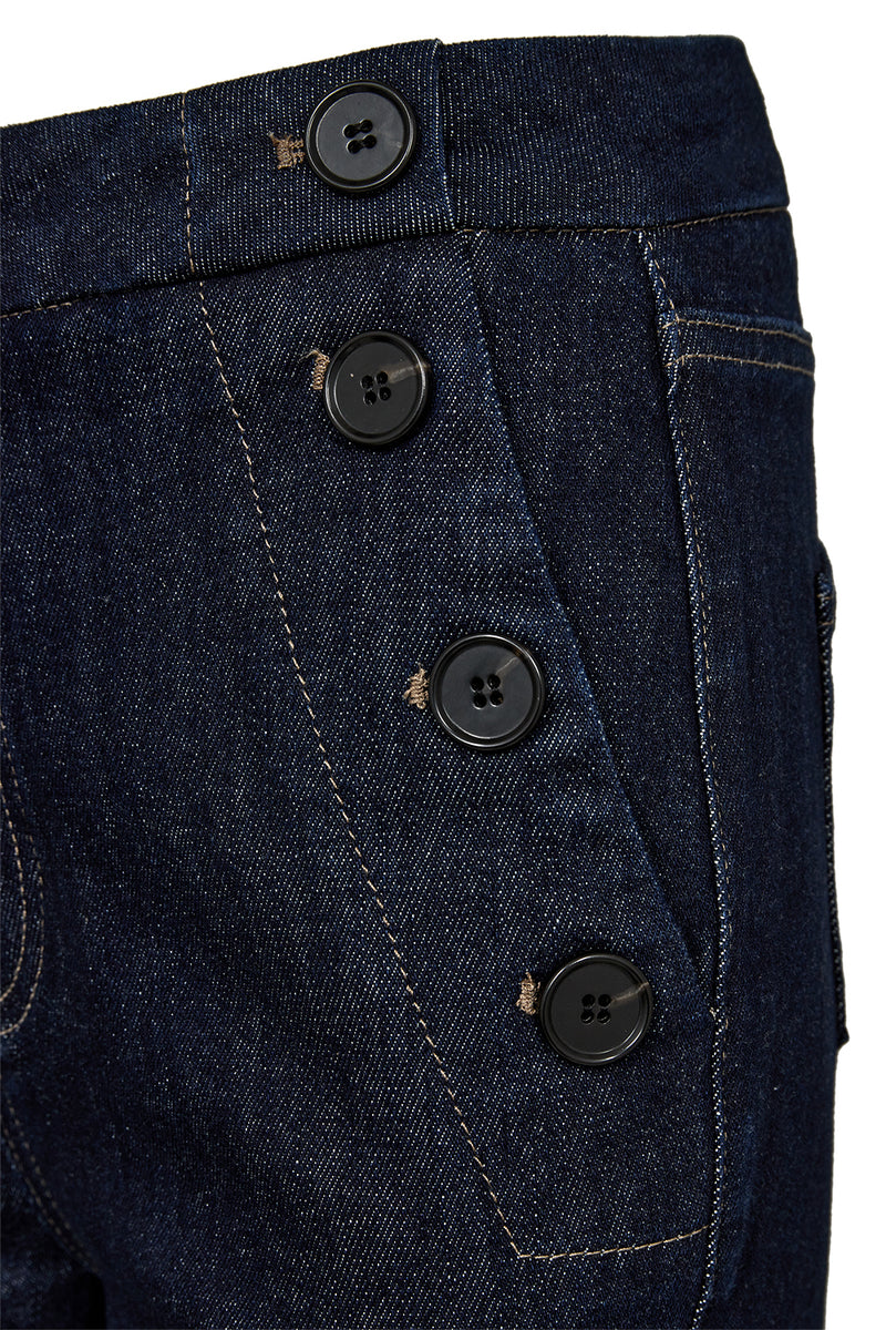 Pieszak PD-Jenora Cropped Sailor Jeans Wash Blue Dawn Rinse J235065 Col. Rinse Denim