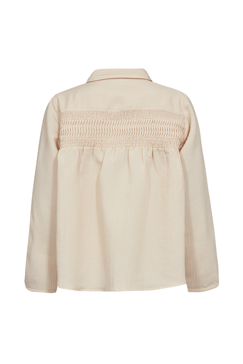 Pieszak PD-Cassandra New Pintuck Velvet Shirt J235133 Col. Champagne