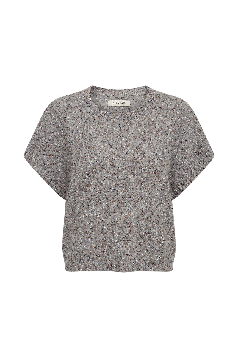 Pieszak PD-Marian Batwing Confetti Knit J235157 Col. Blue Mist
