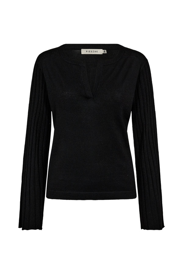 Pieszak PD-Vigga Pleat Sleeve Lurex Knit J235171