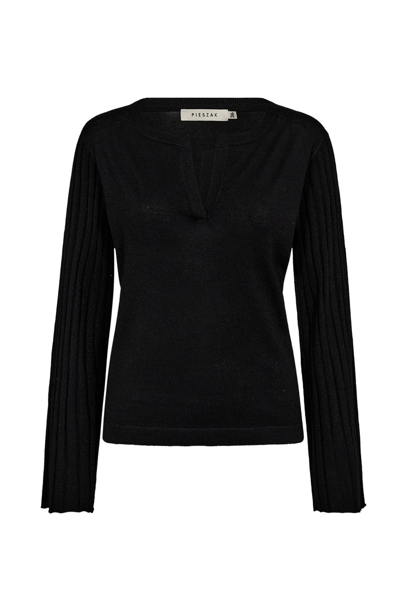 Pieszak PD-Vigga Pleat Sleeve Lurex Knit J235171