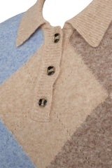 Pieszak Haley Harlekin Polo Knit Col. Air blue 530