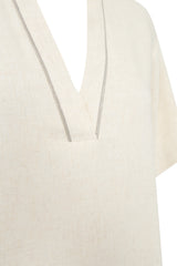 Pieszak Miles Blouse J235346 Col.Oyster white mela
