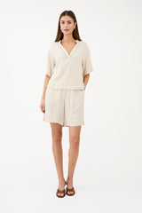 Pieszak Miles Blouse J235346 Col.Oyster white mela