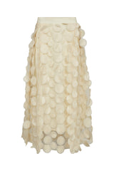 Pieszak Donna Dot Skirt J235371 Col. Oyster white