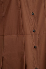 Pieszak Tulip Poplin Maxidress Col. Toffee
