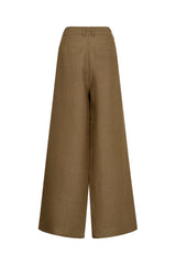 Pieszak Fie Glam Wide Pant Col. Lead Brown