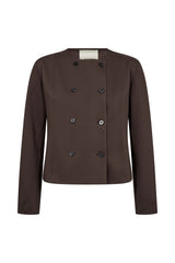 Pieszak Ella Button Jacket J235436 Col. Black coffee