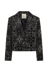 Pieszak Arial Short Blazer Velvet Emb. J235484 Col. Black