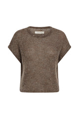 Pieszak Renee Sequins Batwing knit J235534 Col Black Coffee Melange