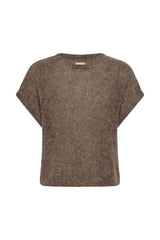 Pieszak Renee Sequins Batwing knit J235534 Col Black Coffee Melange