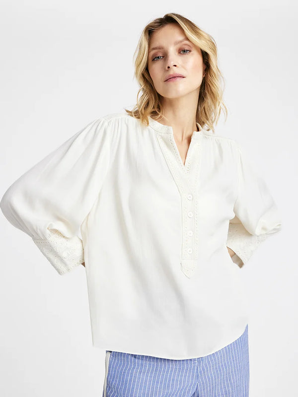Gustav Bluse Jennie Embroidery 7565 Offwhite 1161
