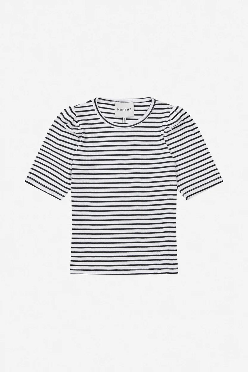 Munthe T-Shirt Jikolaz Sort & Hvid