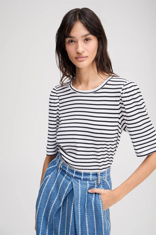 Munthe T-Shirt Jikolaz Sort & Hvid