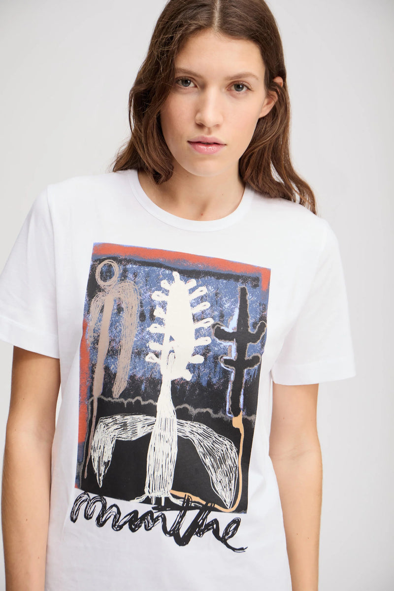 Munthe Lack T-Shirt 253-1100-25360 Col White