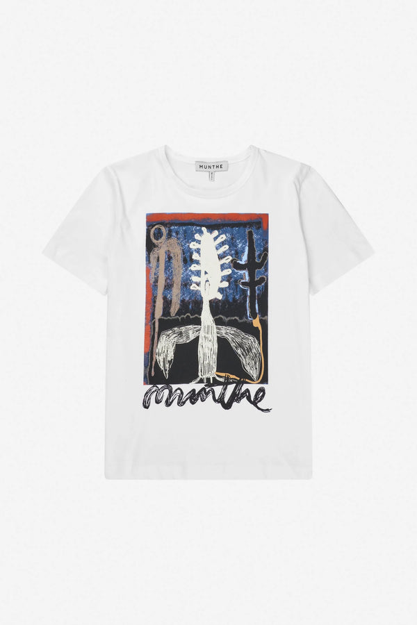 Munthe Lack T-Shirt 253-1100-25360 Col White