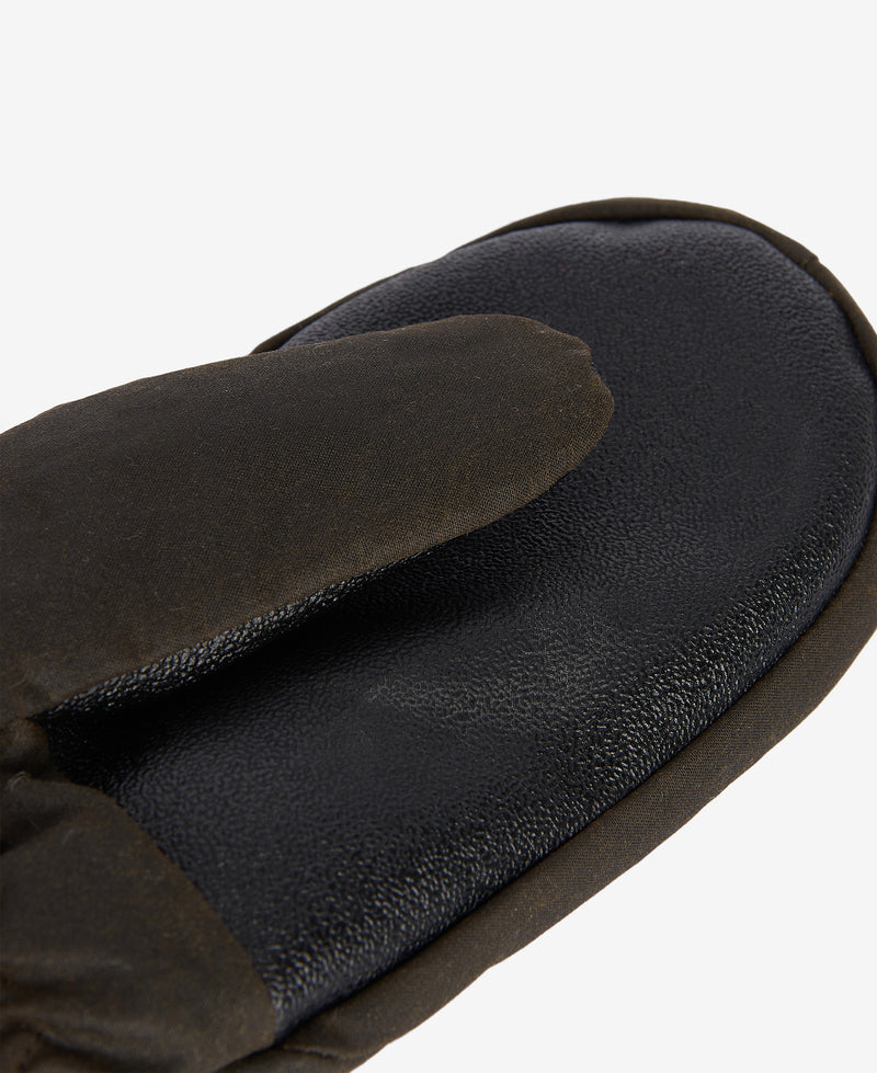 Barbour Wax Fur Trim Mitten LGL0045 Col.OL71