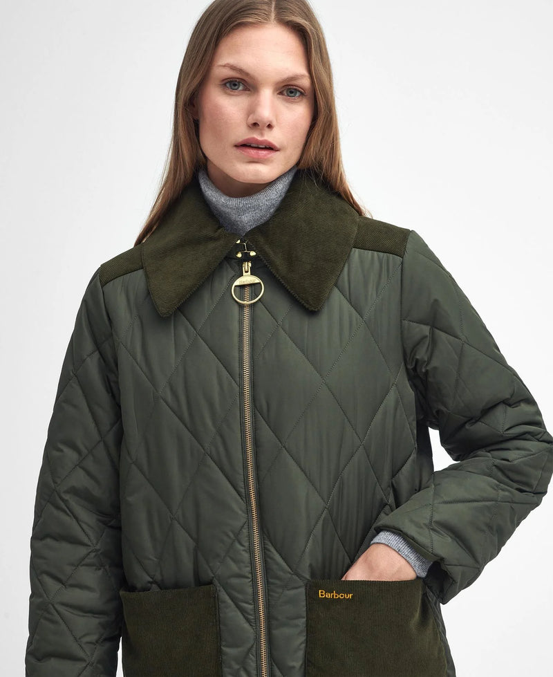 Barbour Jakke Malton Quilt LQU1760 Oliven OL71