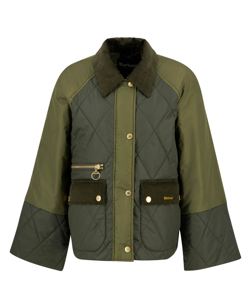 Barbour jakke Martha LQU1840 quilt kort army