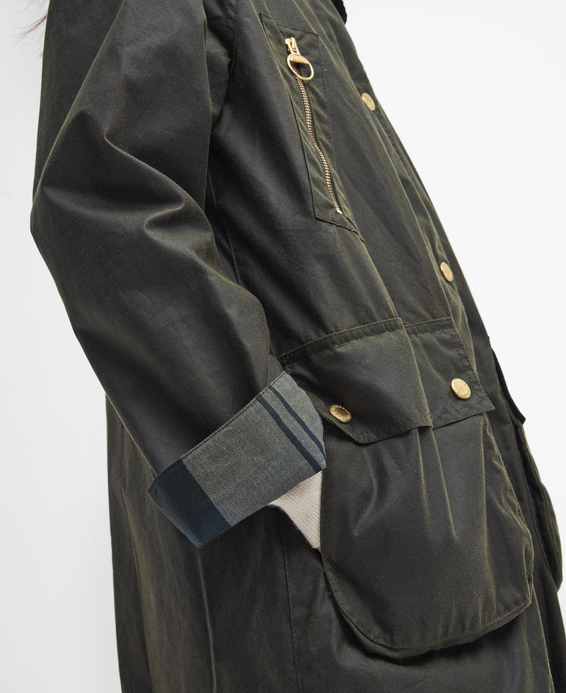 Barbour Frakke Ebberston Wax LWX1398 Oliven