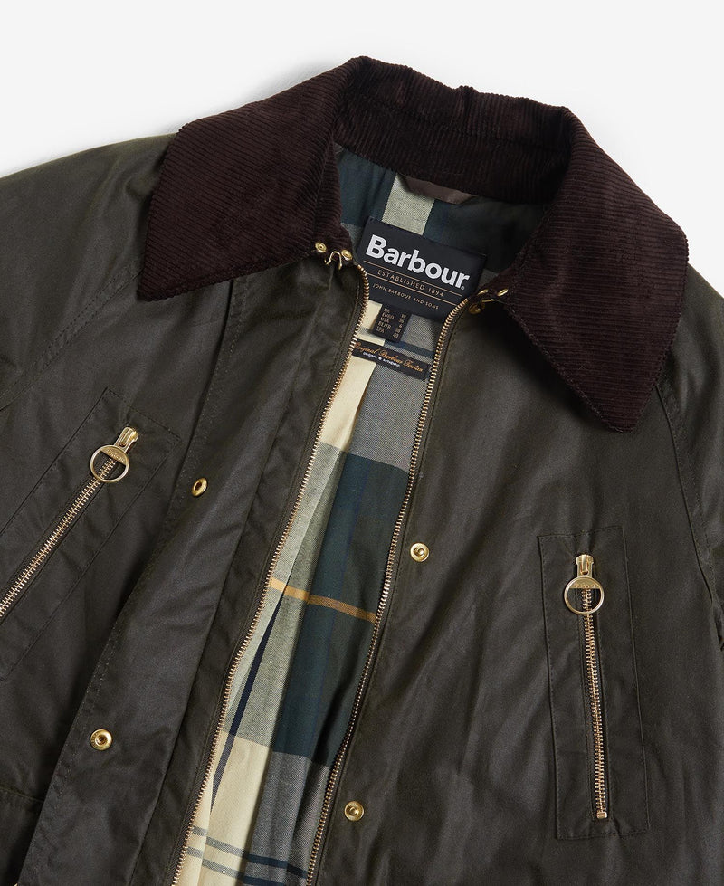 Barbour Frakke Ebberston Wax LWX1398 Oliven