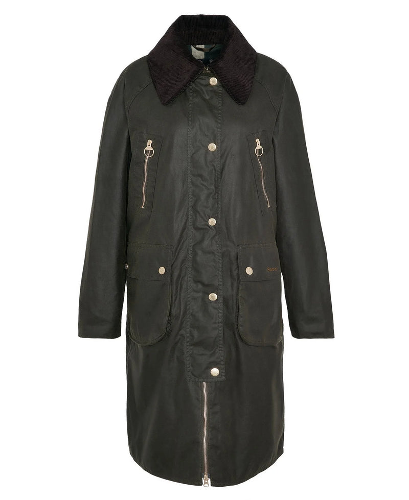 Barbour Frakke Ebberston Wax LWX1398 Oliven